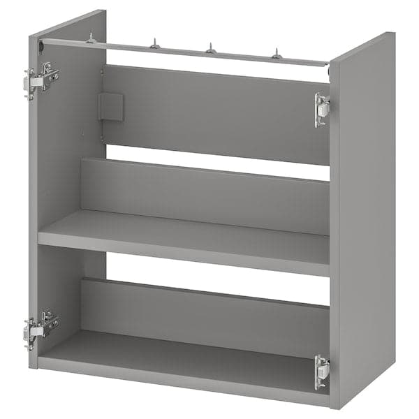 Ikea ENHET - Base cb f washbasin w shelf, grey, 60x30x60 cm