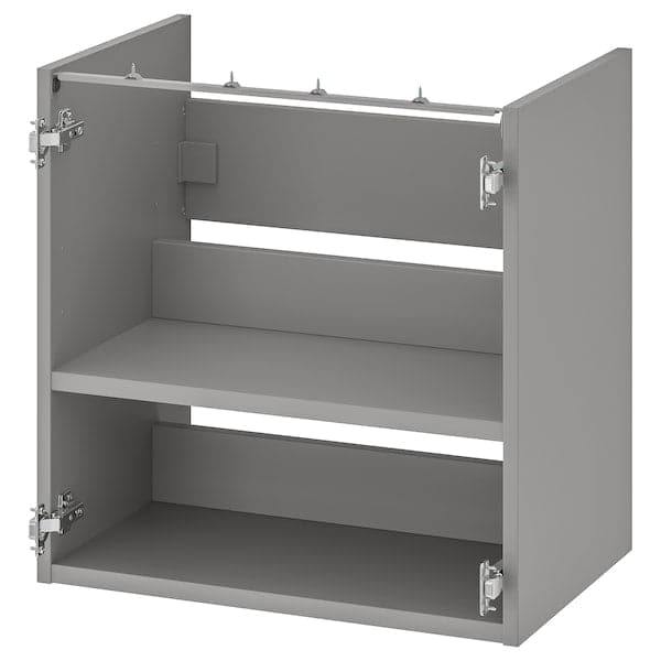 Ikea ENHET - Base cb f washbasin w shelf, grey, 60x40x60 cm