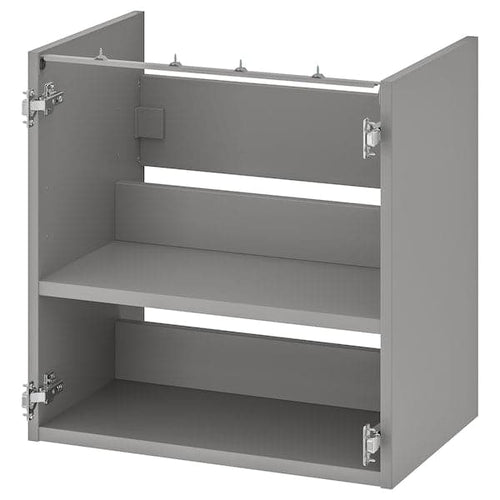 ENHET - Base cb f washbasin w shelf, grey, 60x40x60 cm