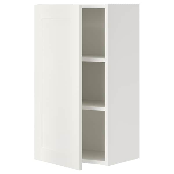 Ikea ENHET - Wall cb w 2 shlvs/door, white/white frame, 40x32x75 cm