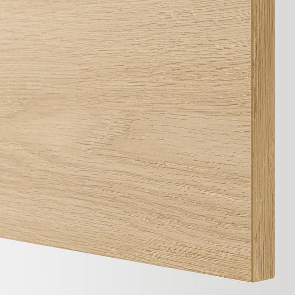 Ikea ENHET - Wall cb w 2 shlvs/door, white/oak effect, 60x17x75 cm