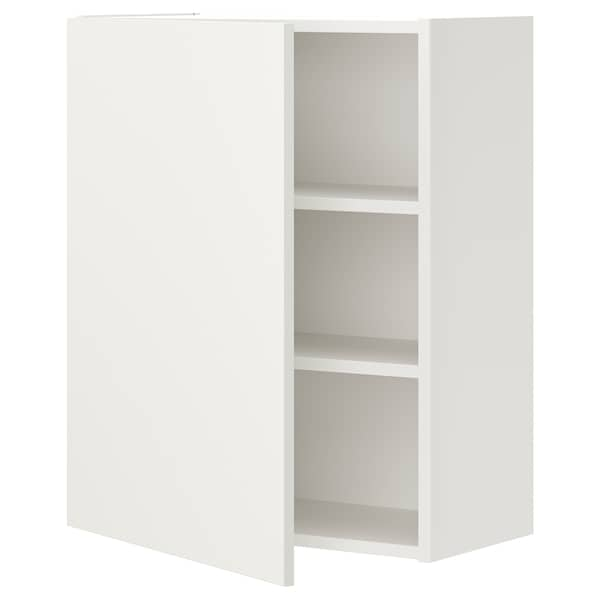 ENHET - Wall cb w 2 shlvs/door, white, 60x32x75 cm