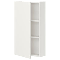 ENHET - Wall cb w 2 shlvs/door, white, 40x17x75 cm - best price from Maltashopper.com 09322727