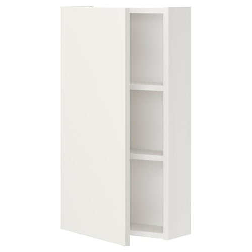 ENHET - Wall cb w 2 shlvs/door, white, 40x17x75 cm