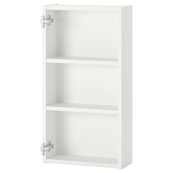 ENHET - Wall cb w 2 shelves, white, 40x15x75 cm - best price from Maltashopper.com 10440447