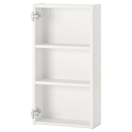 ENHET - Wall cb w 2 shelves, white