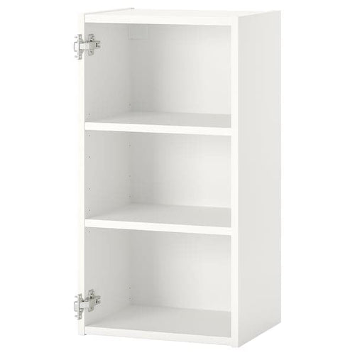 ENHET - Wall cb w 2 shelves, white, 40x30x75 cm