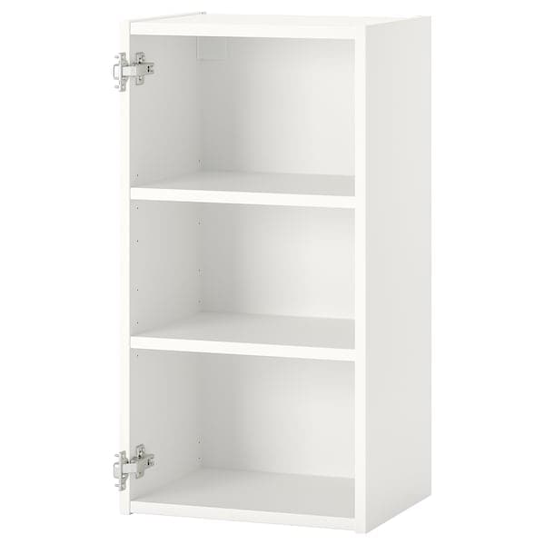 ENHET - Wall cb w 2 shelves, white, 40x30x75 cm