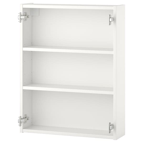 Ikea ENHET - Wall cb w 2 shelves, white, 60x15x75 cm