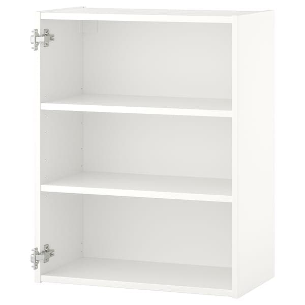 ENHET - Wall cb w 2 shelves, white, 60x30x75 cm - best price from Maltashopper.com 50440412