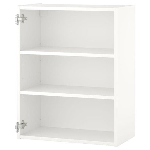 ENHET - Wall cb w 2 shelves, white, 60x30x75 cm