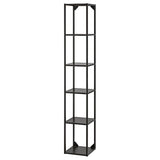 ENHET high fr w shelves, anthracite, 30x30x180 cm