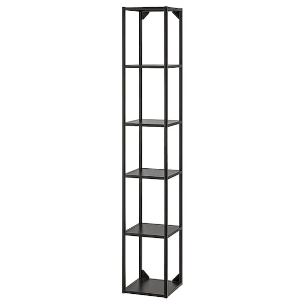 ENHET - High fr w shelves, anthracite, 30x30x180 cm