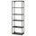 ENHET - ENHET High fr w shelves, anthracite, 60x30x180 cm