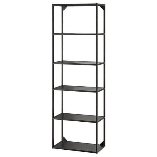 ENHET - High fr w shelves, anthracite, 60x30x180 cm - best price from Maltashopper.com 70448964