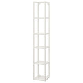 ENHET high fr w shelves, white, 30x30x180 cm