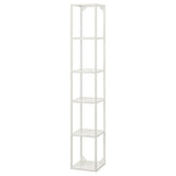 ENHET high fr w shelves, white, 30x30x180 cm