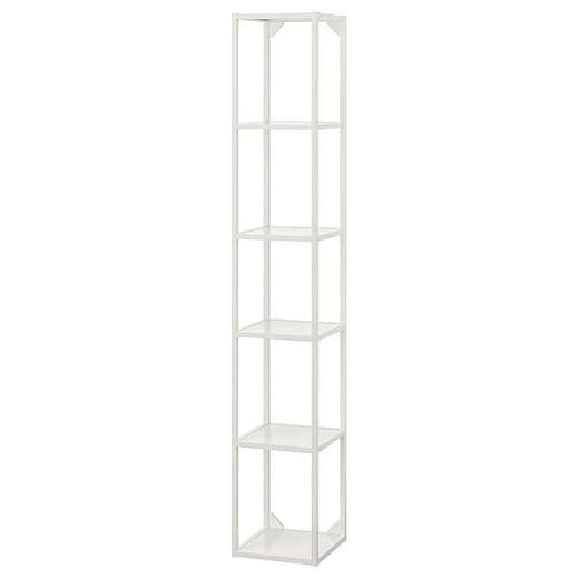ENHET high fr w shelves, white, 30x30x180 cm