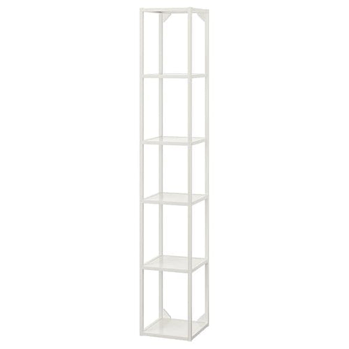 ENHET - High fr w shelves, white, 30x30x180 cm