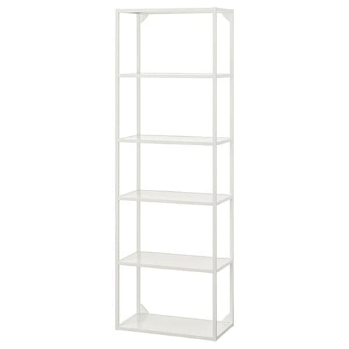 ENHET - High fr w shelves, white, 60x30x180 cm