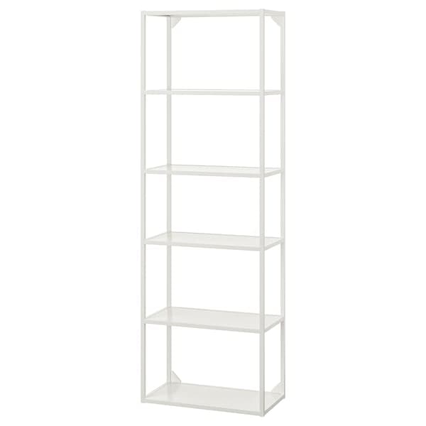 ENHET - High fr w shelves, white, 60x30x180 cm