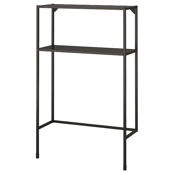 Ikea ENHET - Frame w shelves for washing machine, anthracite, 80x30x129 cm