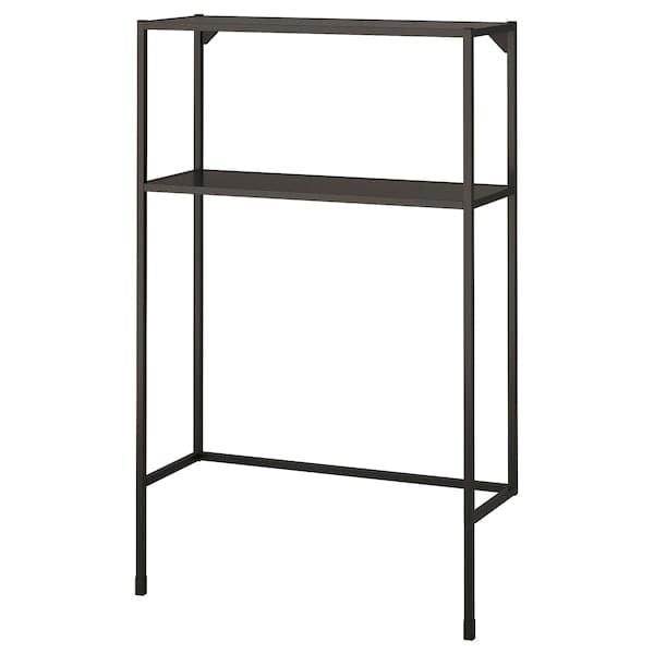 ENHET - Frame w shelves for washing machine, anthracite, 80x30x129 cm