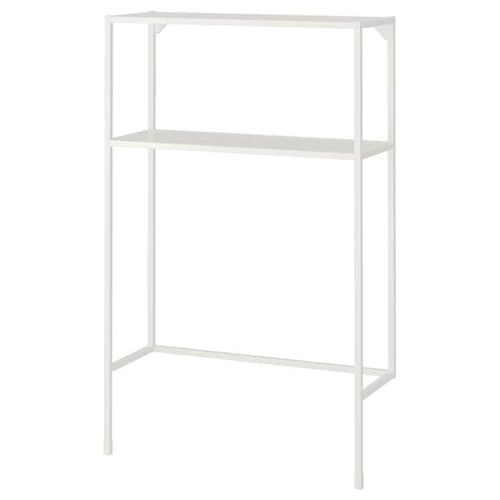 ENHET - Frame w shelves for washing machine, white, 80x30x129 cm
