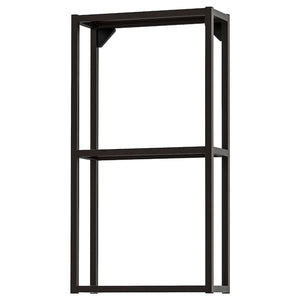 Ikea ENHET - Wall fr w shelves, anthracite, 40x15x75 cm