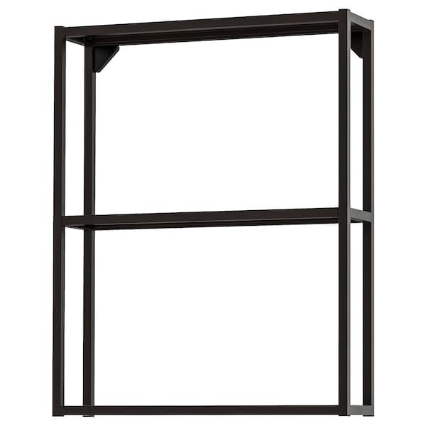 Ikea ENHET - Wall fr w shelves, anthracite, 60x15x75 cm