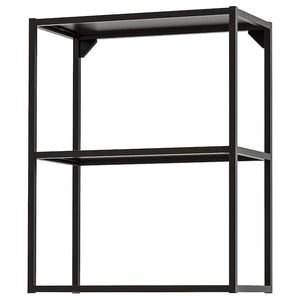 Ikea ENHET - Wall fr w shelves, anthracite, 60x30x75 cm