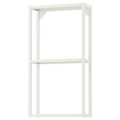 ENHET - Wall fr w shelves, white, 40x15x75 cm - best price from Maltashopper.com 70448935