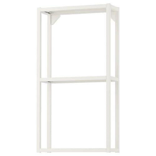 ENHET - Wall fr w shelves, white, 40x15x75 cm
