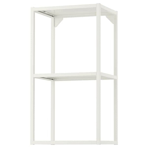 ENHET - Wall fr w shelves, white, 40x30x75 cm