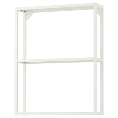 ENHET - Wall fr w shelves, white, 60x15x75 cm - best price from Maltashopper.com 00448967