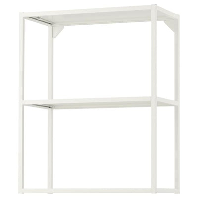 ENHET - Wall fr w shelves, white, 60x30x75 cm - best price from Maltashopper.com 20448971