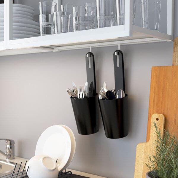ENHET - Wall fr w shelves, white, 60x15x75 cm - best price from Maltashopper.com 00448967