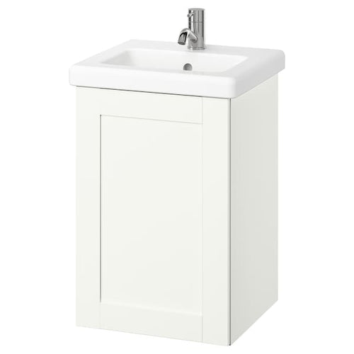 ENHET / TVÄLLEN - Washbasin/sink unit/miscelat, white/white frame,44x43x65 cm