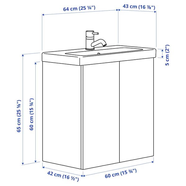 ENHET mobile base per forno con cassetto, bianco, 60x60x75 cm - IKEA Italia