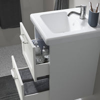 ENHET / TVÄLLEN - Washbasin/drawer/misc cabinet, white/white frame,44x43x65 cm - best price from Maltashopper.com 59557723