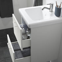 ENHET / TVÄLLEN - Washbasin/drawer/misc cabinet, white,44x43x65 cm - best price from Maltashopper.com 69557765