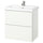 ENHET / TVÄLLEN - Washbasin/drawer/misc cabinet, white,64x43x65 cm