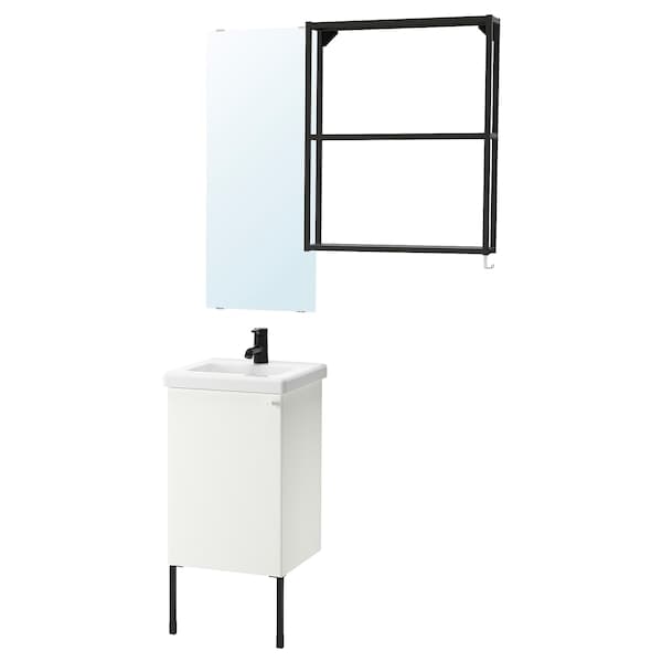 ENHET / TVÄLLEN - Bathroom furniture set, 10 pieces