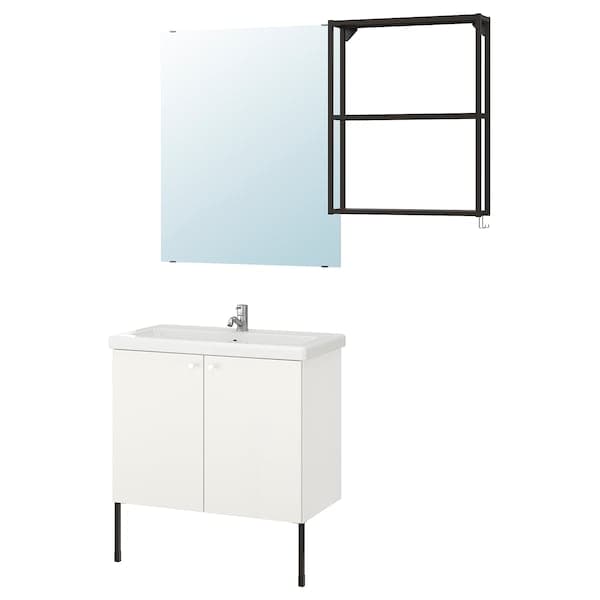 ENHET / TVÄLLEN - Bathroom furniture set, 11 pieces