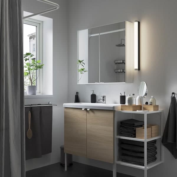 ENHET / TVÄLLEN - Bathroom furniture set, 14 pieces