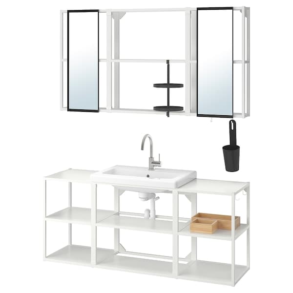 ENHET / TVÄLLEN - Bathroom furniture set, 17 pieces