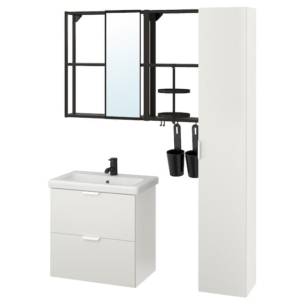 ENHET / TVÄLLEN - Bathroom furniture set, 18 pieces