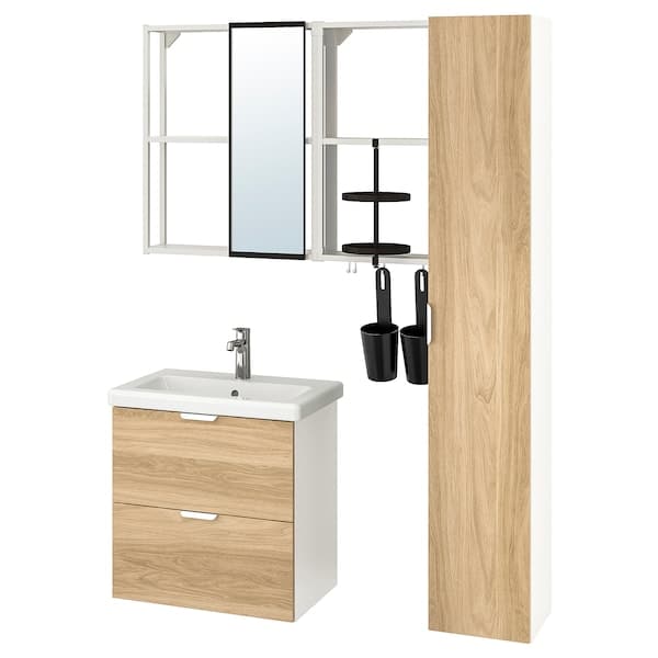 ENHET / TVÄLLEN - Bathroom furniture set, 18 pieces