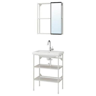 ENHET anta a specchio, bianco cornice, 40x75 cm - IKEA Italia