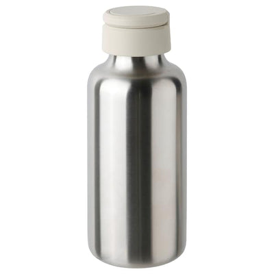 ENKELSPÅRIG - Water bottle, stainless steel/beige, 0.5 l - best price from Maltashopper.com 00497222